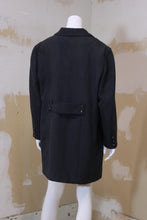 Gabardine grise foncée à fines rayures Taille +