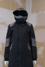 Manteau mi-long gris 2 tons