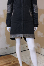 Manteau mi-long gris 2 tons