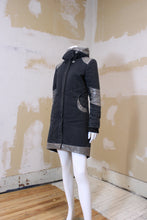 Manteau mi-long gris 2 tons