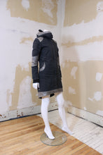 Manteau mi-long gris 2 tons