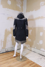 Manteau mi-long gris 2 tons