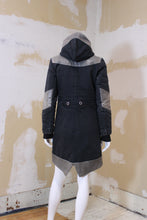 Manteau mi-long gris 2 tons