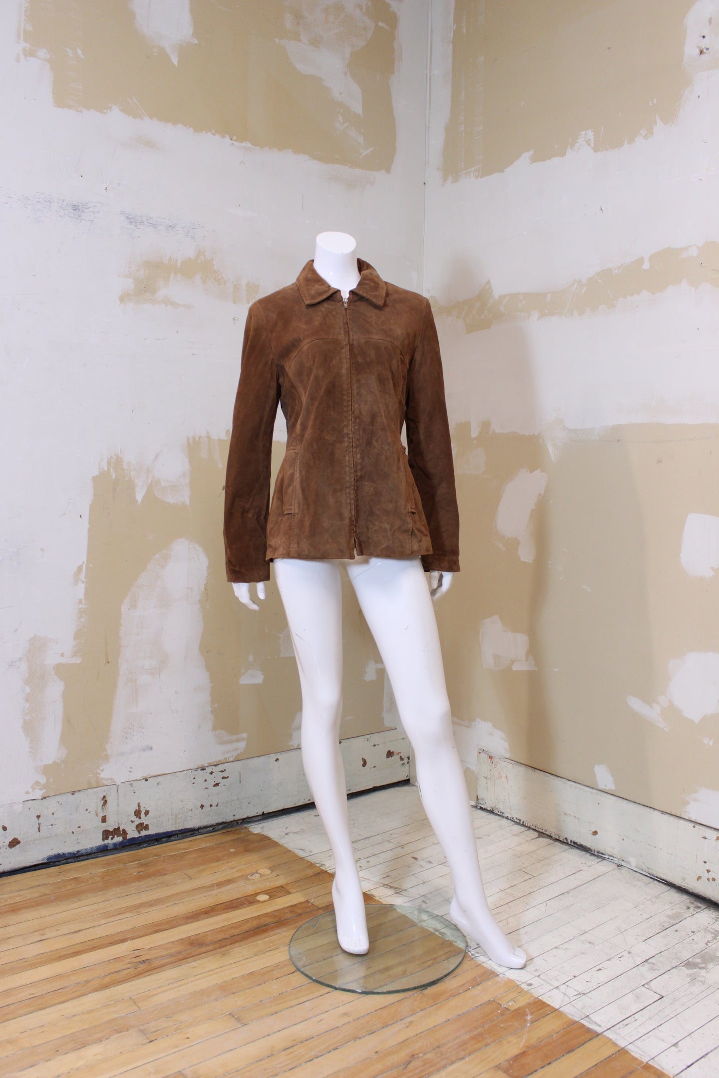 Blouson suède tan