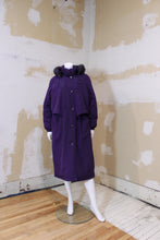 Manteau long mauve