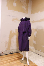 Manteau long mauve