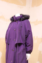 Manteau long mauve