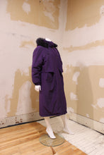 Manteau long mauve