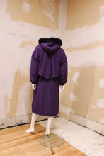 Manteau long mauve