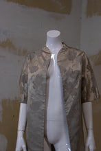 Veste style kimono tapisserie satin sable