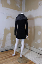 Robe manches longues noire et grise