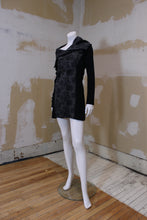 Robe manches longues noire et grise