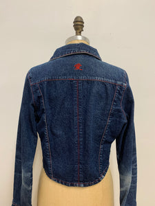 Manteau de jeans crop