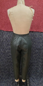 Pantalons ballon cuir vert forêt
