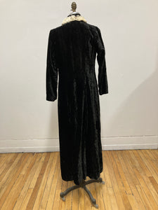 Grande veste  velours et fourrure