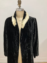 Grande veste  velours et fourrure