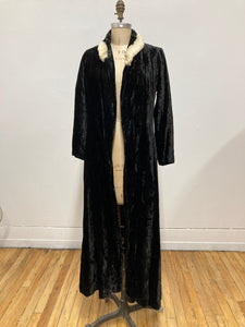 Grande veste  velours et fourrure