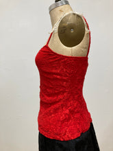 Camisole dentelle rouge