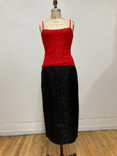 Camisole dentelle rouge