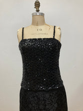 Camisole noire à paillettes