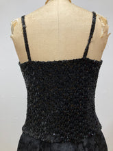 Camisole noire à paillettes