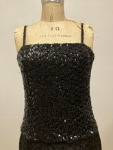 Camisole noire à paillettes