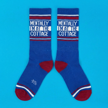 Chaussettes montantes de sport « Mentalement, je suis au chalet »