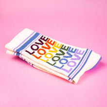 Love - Chaussettes de sport vintage Rainbow Gym Crew