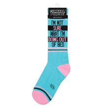 Je ne suis pas sûr de ce que je fais hors du lit Chaussettes de sport équipe