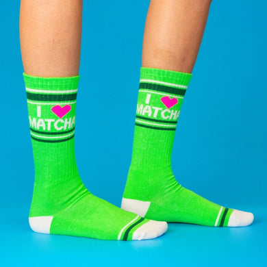 J'adore les chaussettes de sport Matcha Gym.