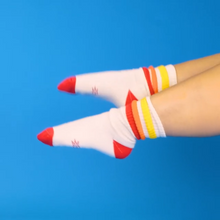 Tiger retro gym socks à rayures oranges