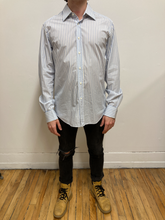 Chemise rayures bleues et blanches