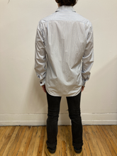 Chemise rayures bleues et blanches