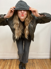 Manteau de cuir vintage