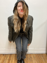 Manteau de cuir vintage