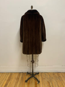 Manteau de fourrure mi-long