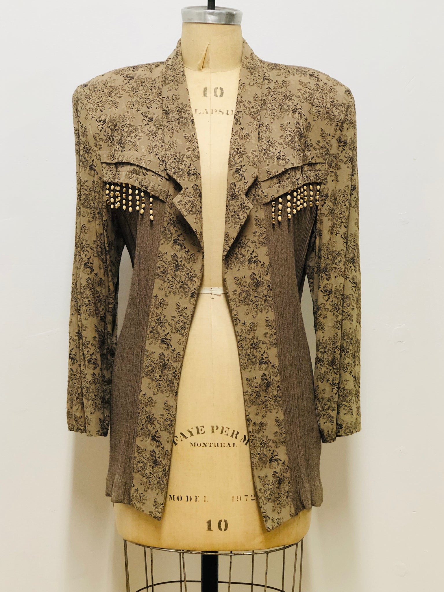 Veste à hot sale frange vintage