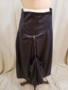 Jupe longue modulable effet cuir