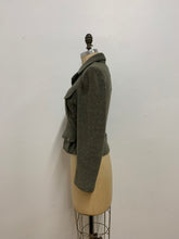 Veston molletonné gris kaki