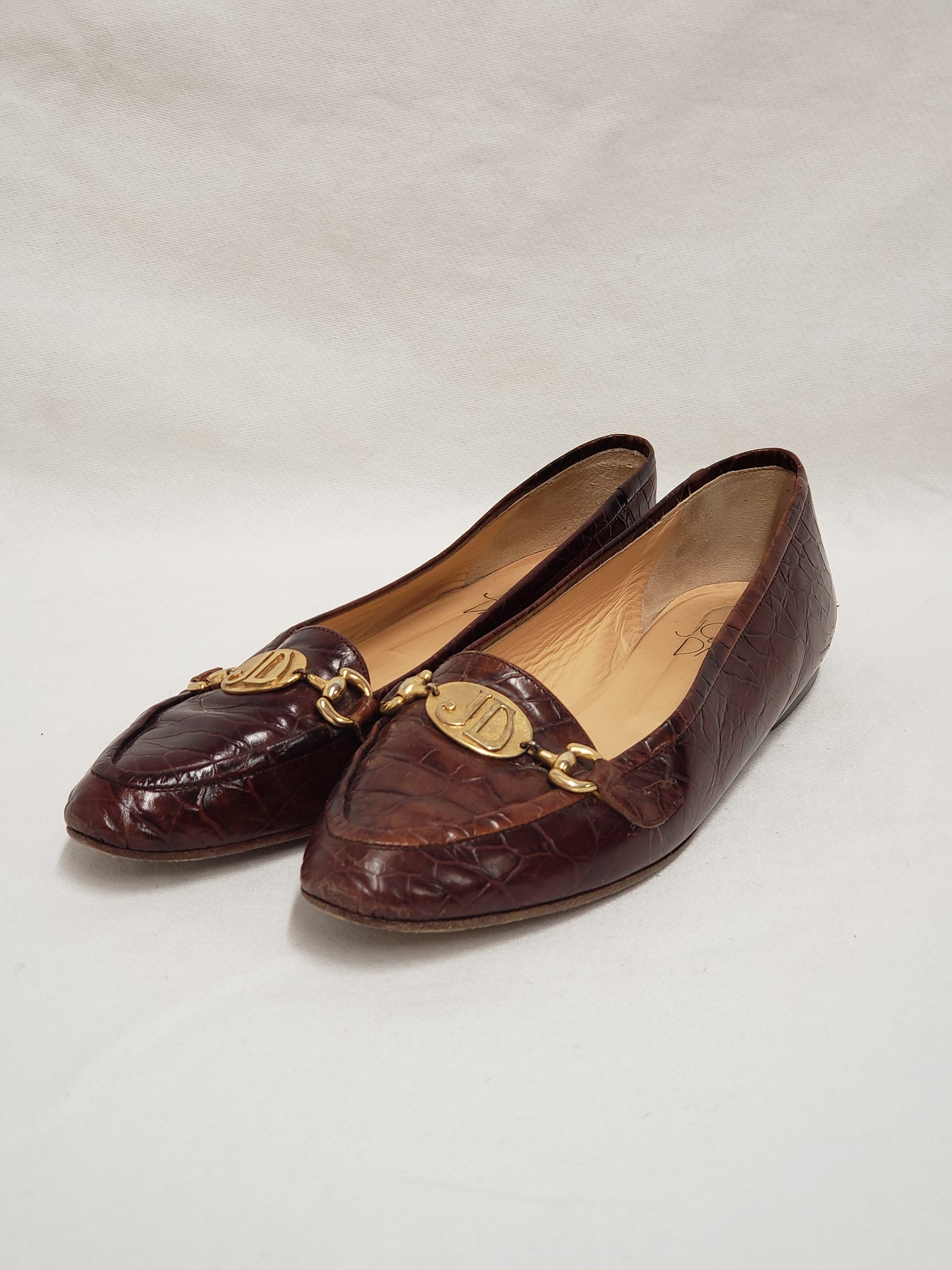 Mocassin de cuir brun