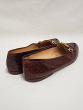 Mocassin de cuir brun