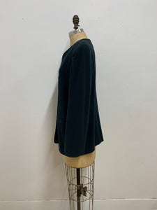 Veston de laine vert foncé
