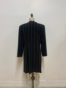 Veste longue à rayures