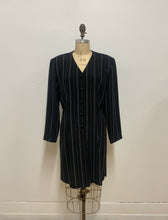 Veste longue à rayures