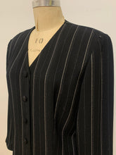 Veste longue à rayures