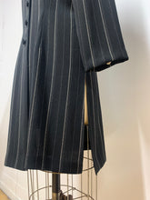 Veste longue à rayures