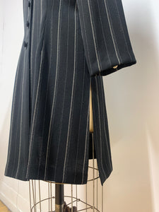 Veste longue à rayures