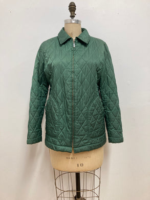 Veste matelassée verte vintage