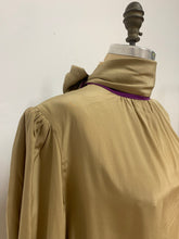 Tunique de soie beige et mauve
