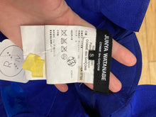 Haut structuré en faux suède bleu CDG